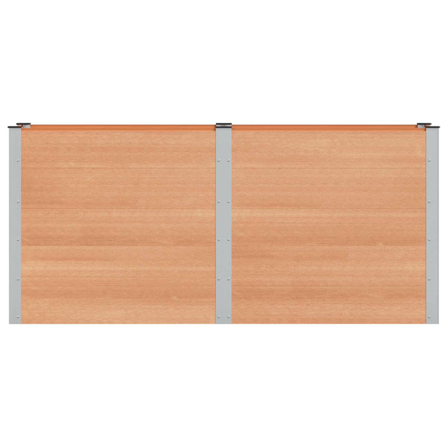 vidaXL Garden Raised Bed Brown 200 x 50 x 91 cm WPC and Aluminium 3