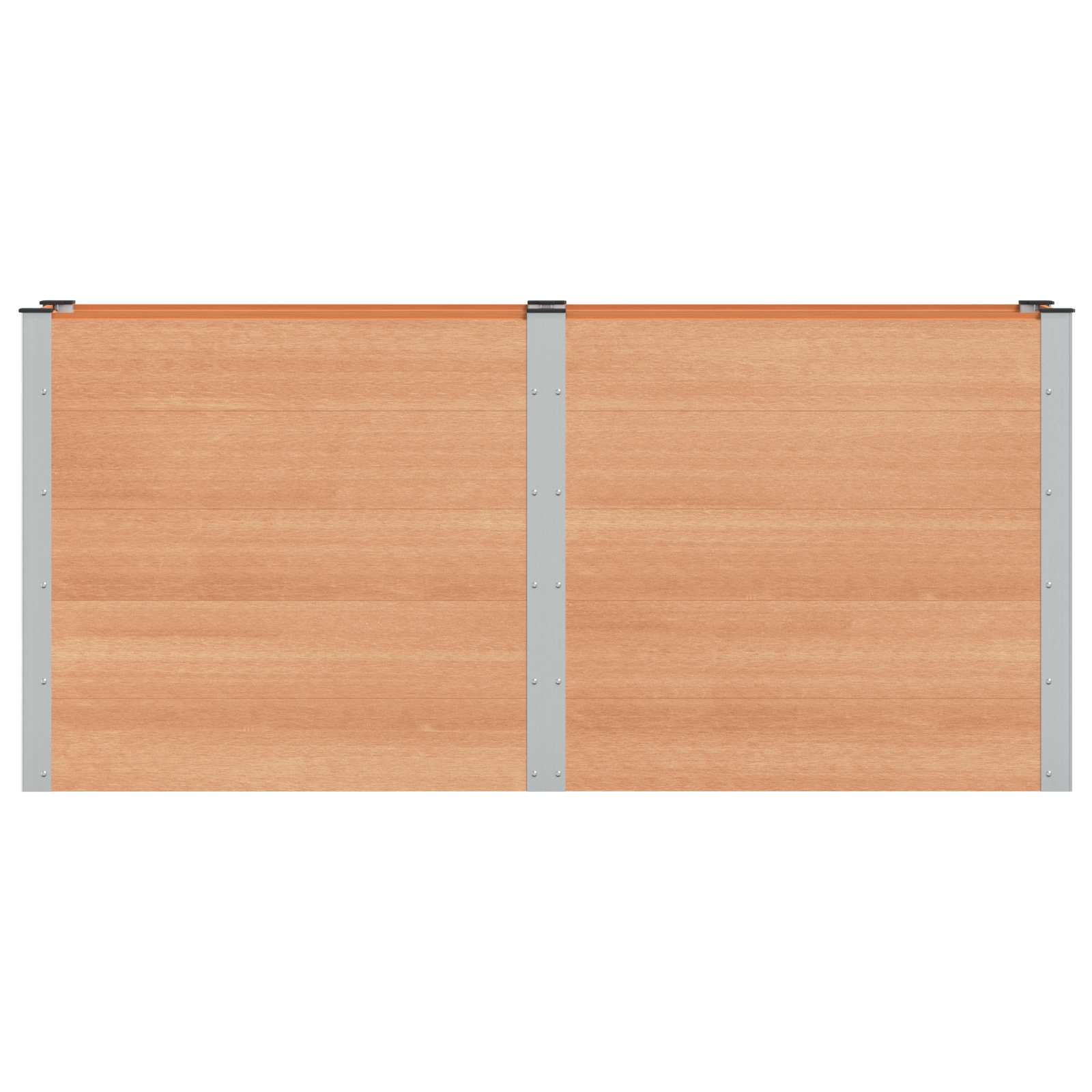 vidaXL Garden Raised Bed Brown 200 x 50 x 91 cm WPC and Aluminium 3