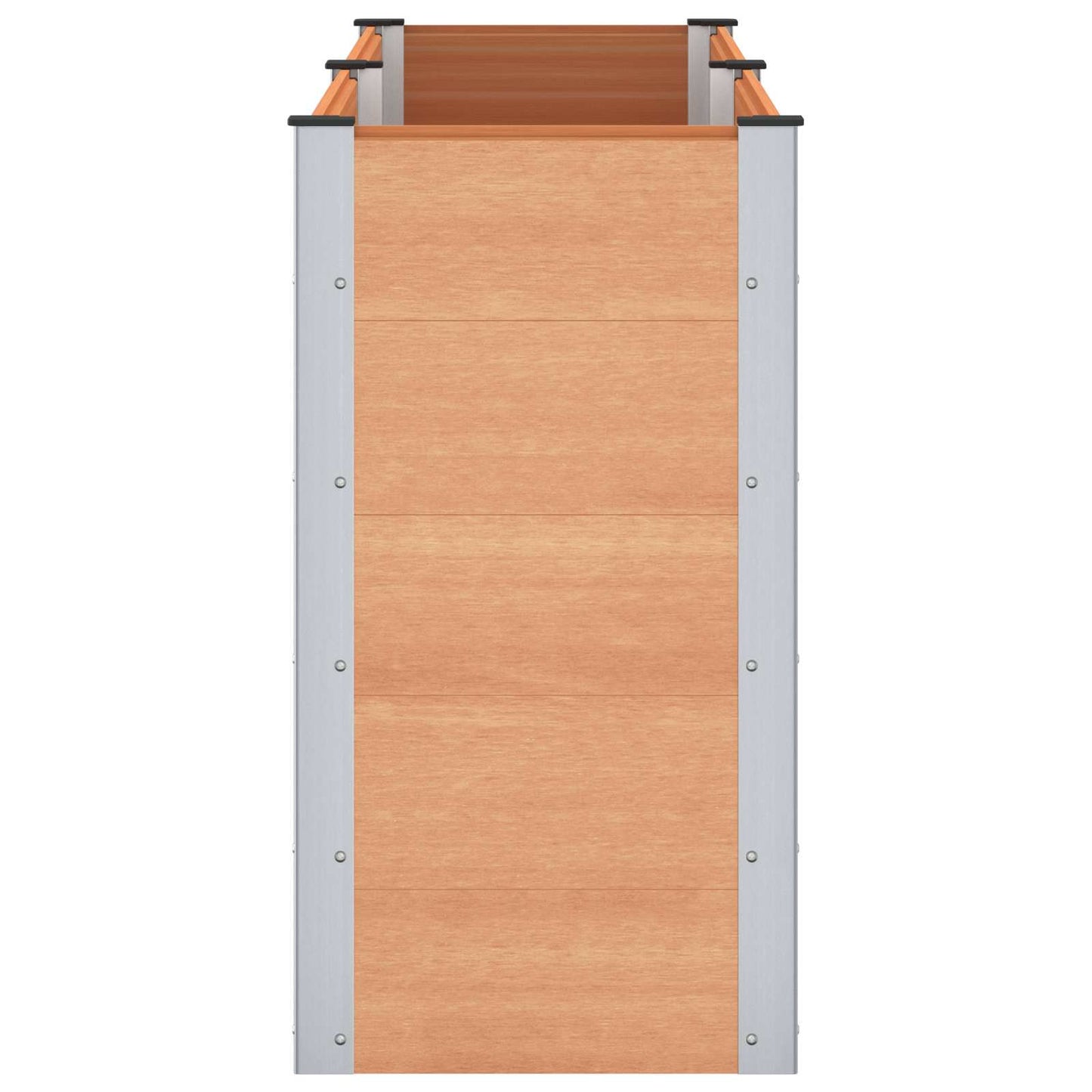 vidaXL Garden Raised Bed Brown 200 x 50 x 91 cm WPC and Aluminium 4