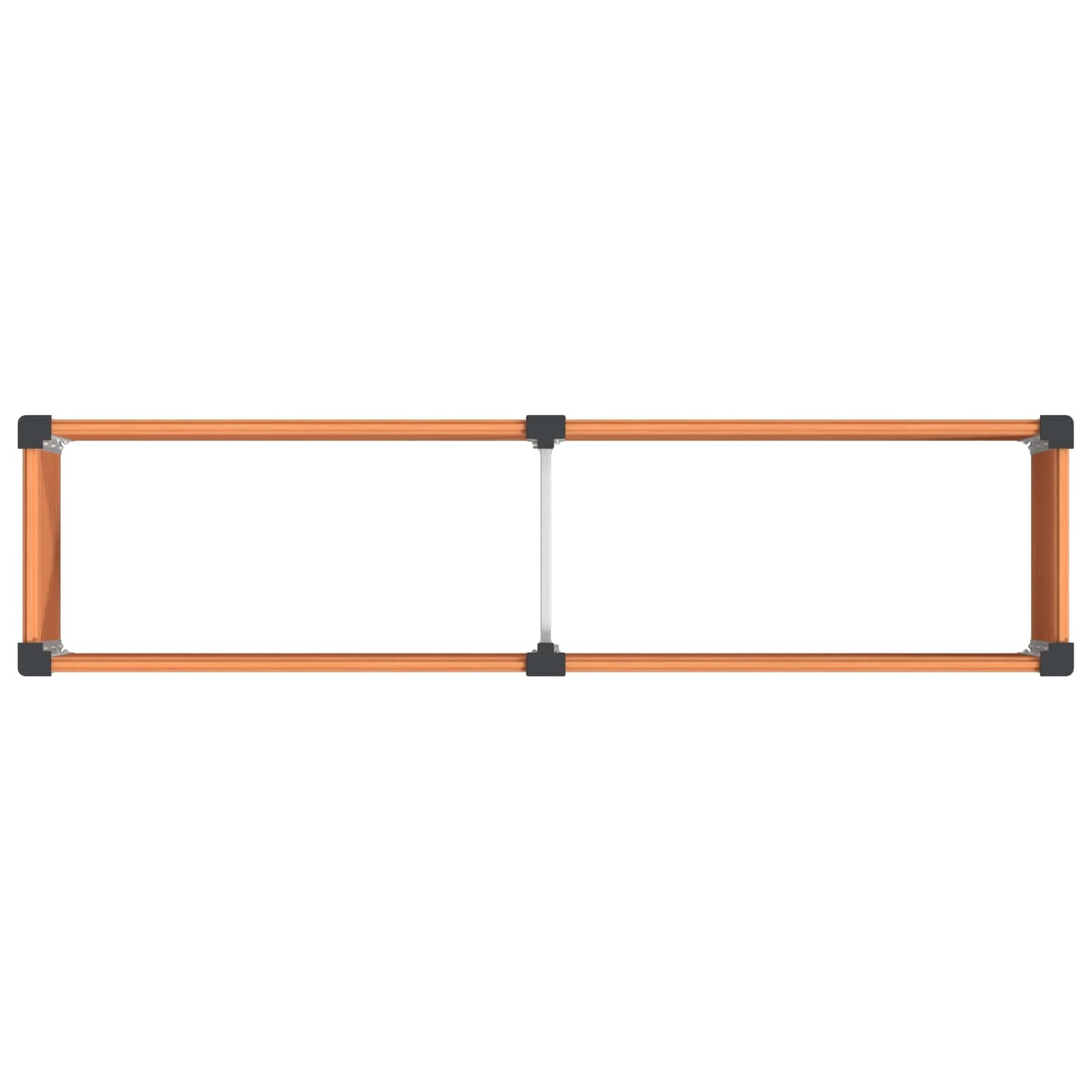 vidaXL Garden Raised Bed Brown 200 x 50 x 91 cm WPC and Aluminium 5