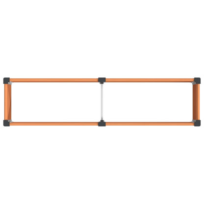 vidaXL Garden Raised Bed Brown 200 x 50 x 91 cm WPC and Aluminium 5