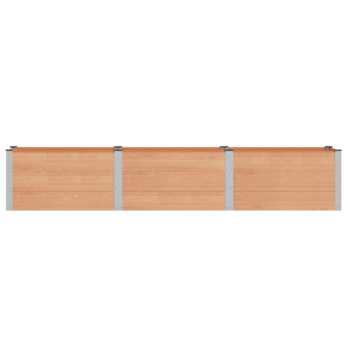 vidaXL Garden Raised Bed Brown 300 x 50 x 54 cm WPC and Aluminium 3