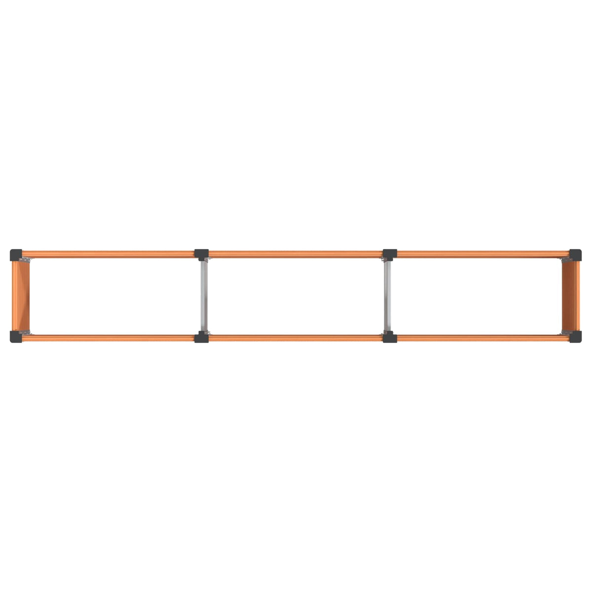 vidaXL Garden Raised Bed Brown 300 x 50 x 54 cm WPC and Aluminium 5