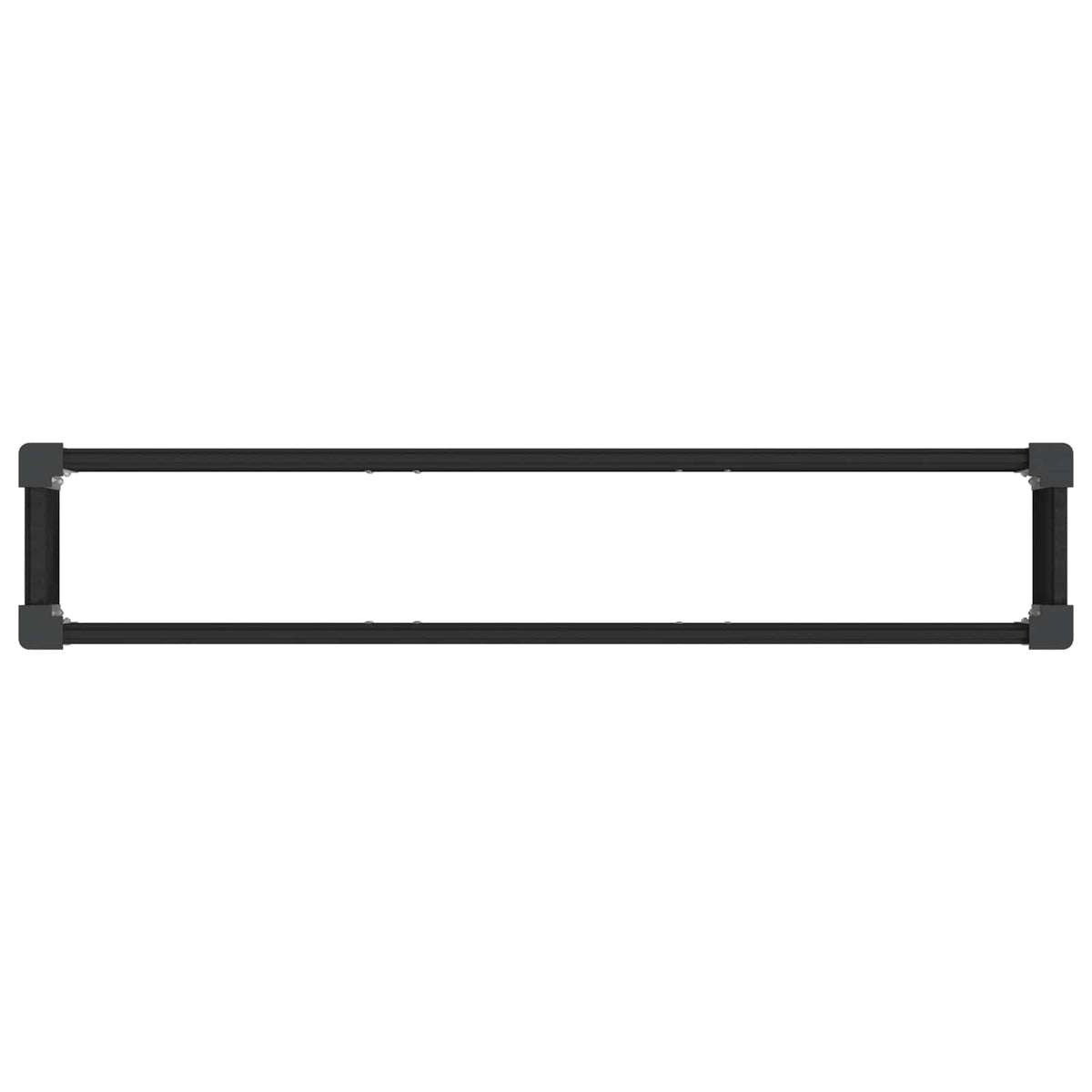 vidaXL Garden Raised Bed Black 150 x 30 x 72 cm WPC and Aluminium 5