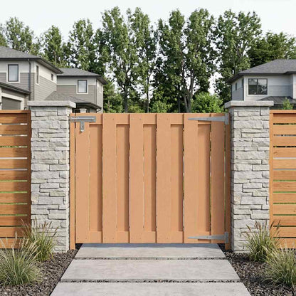 Garden Gate WPC and Aluminium Brown 100 x 80 cm