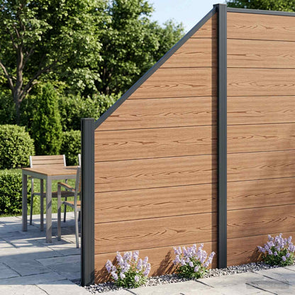 vidaXL WPC Fence Set 273x186 cm Brown
