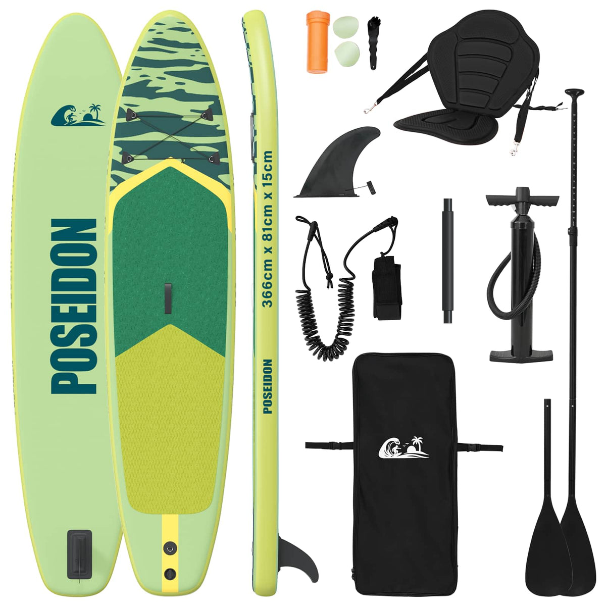 SUP Board with Seat 2-in-1 APEX Green