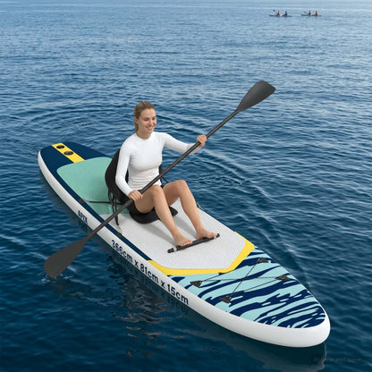 vidaXL SUP Board with Seat 2-in-1 APEX 366 x 81 x 15 cm Dark Blue 3
