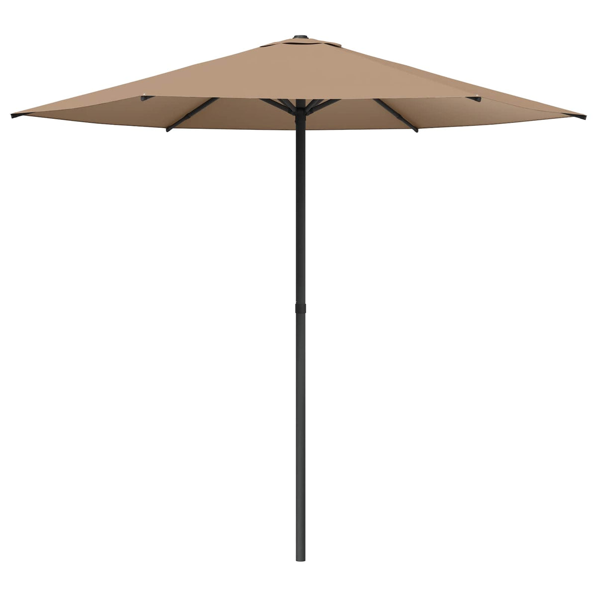 Garden Parasol Rectangular 2.3 x 2.3 m Polyester without Base Taupe