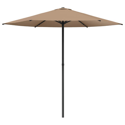 Garden Parasol Rectangular 2.3 x 2.3 m Polyester without Base Taupe