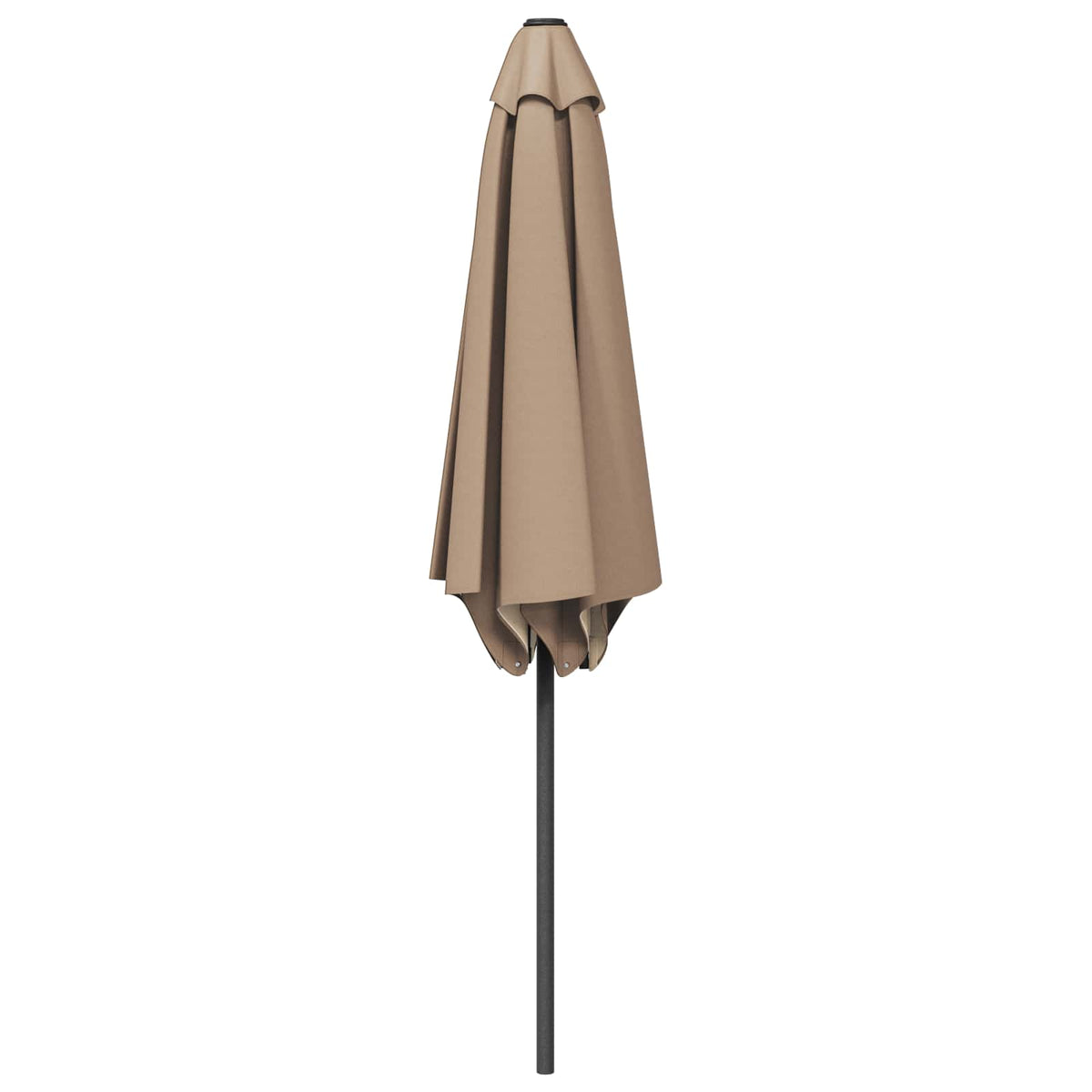 Garden Parasol Rectangular 2.3 x 2.3 m Polyester without Base Taupe