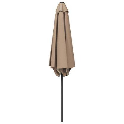 Garden Parasol Rectangular 2.3 x 2.3 m Polyester without Base Taupe