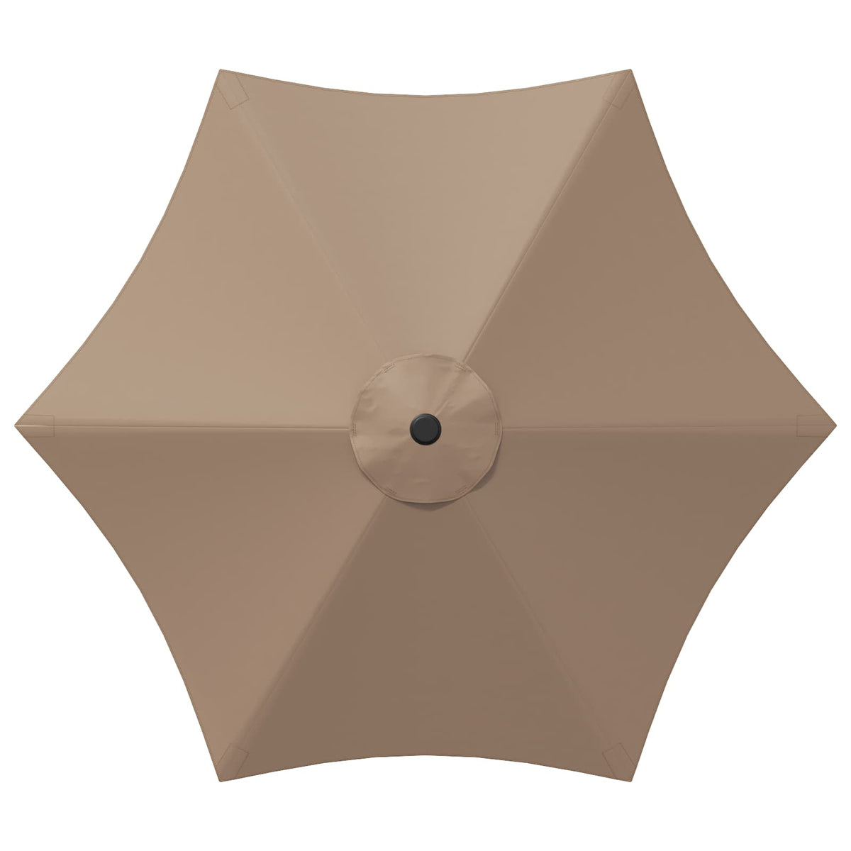 Garden Parasol Rectangular 2.3 x 2.3 m Polyester without Base Taupe