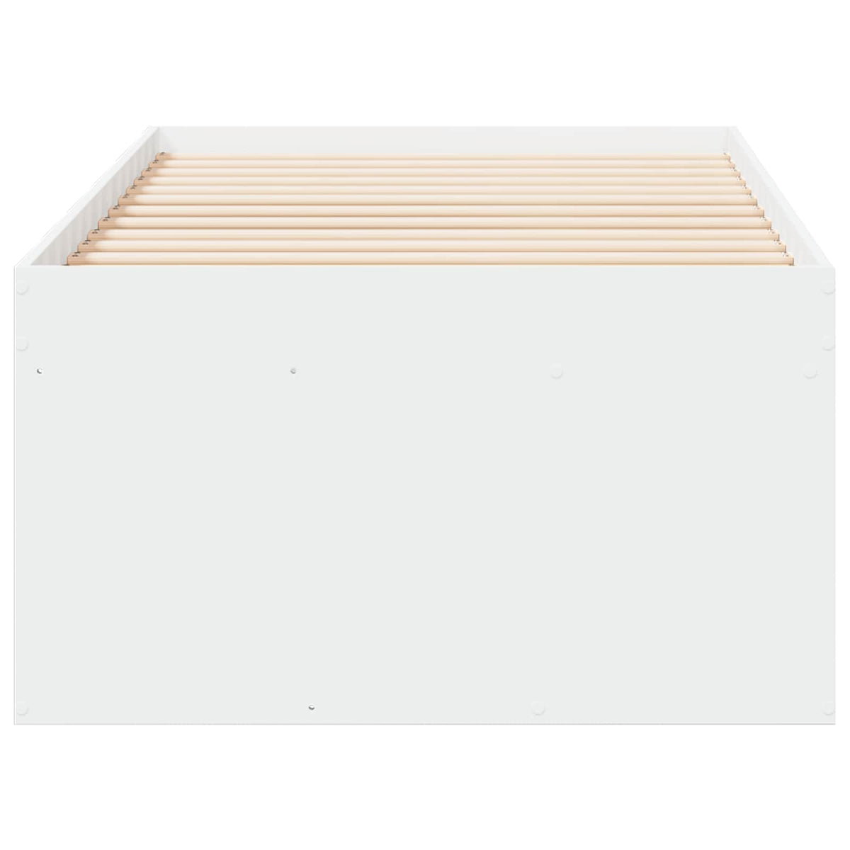 vidaXL Bed Frame with Storage White 80 x 200 cm Engineered Wood 4