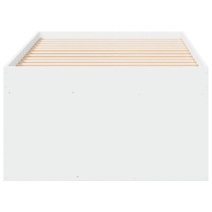 vidaXL Bed Frame with Storage White 80 x 200 cm Engineered Wood 4