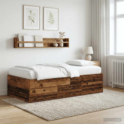 vidaXL Daybed with Drawers without Mattress Length 200 cm