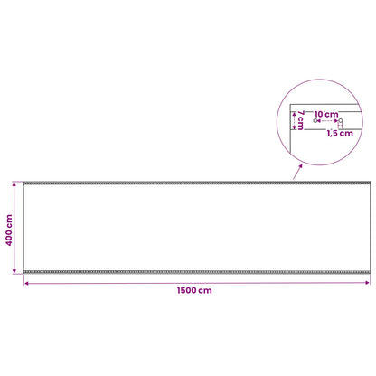 vidaXL Tarpaulin with Eyelets 2 pcs Green 4 x 15 m 260 gsm PE 6