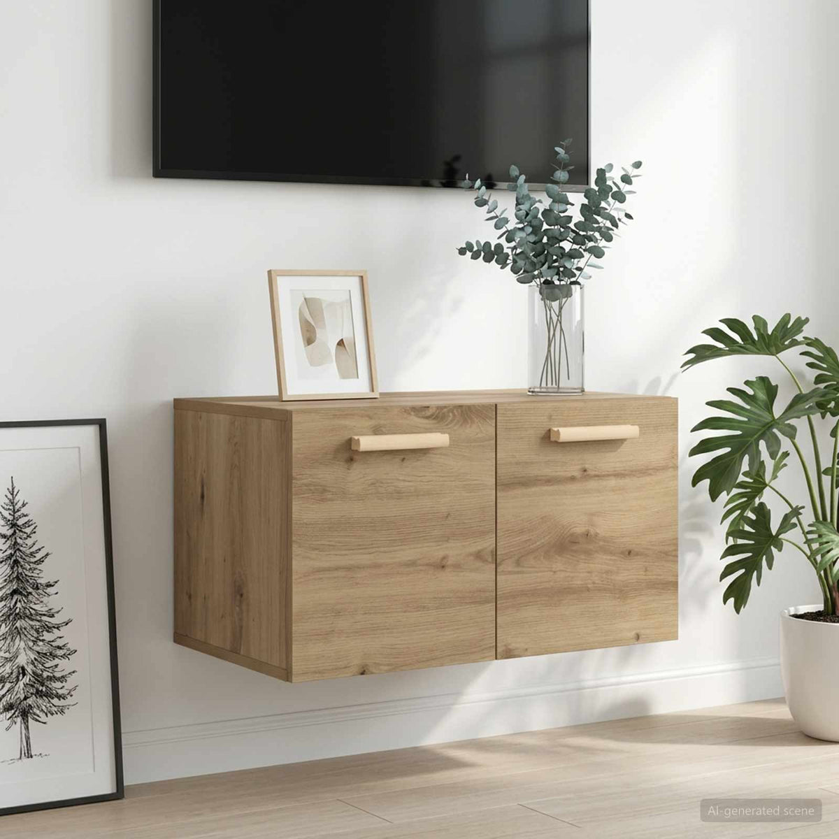 Wall Cabinet 60x36,5x35 cm Engineered Wood Artisan oak