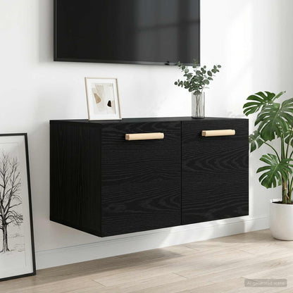 Wall Cabinet 60x36,5x35 cm Engineered Wood Black oak