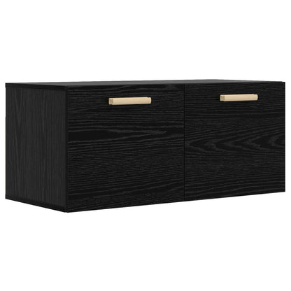 Wall Cabinet 80x35x36,5 cm Engineered Wood Black oak