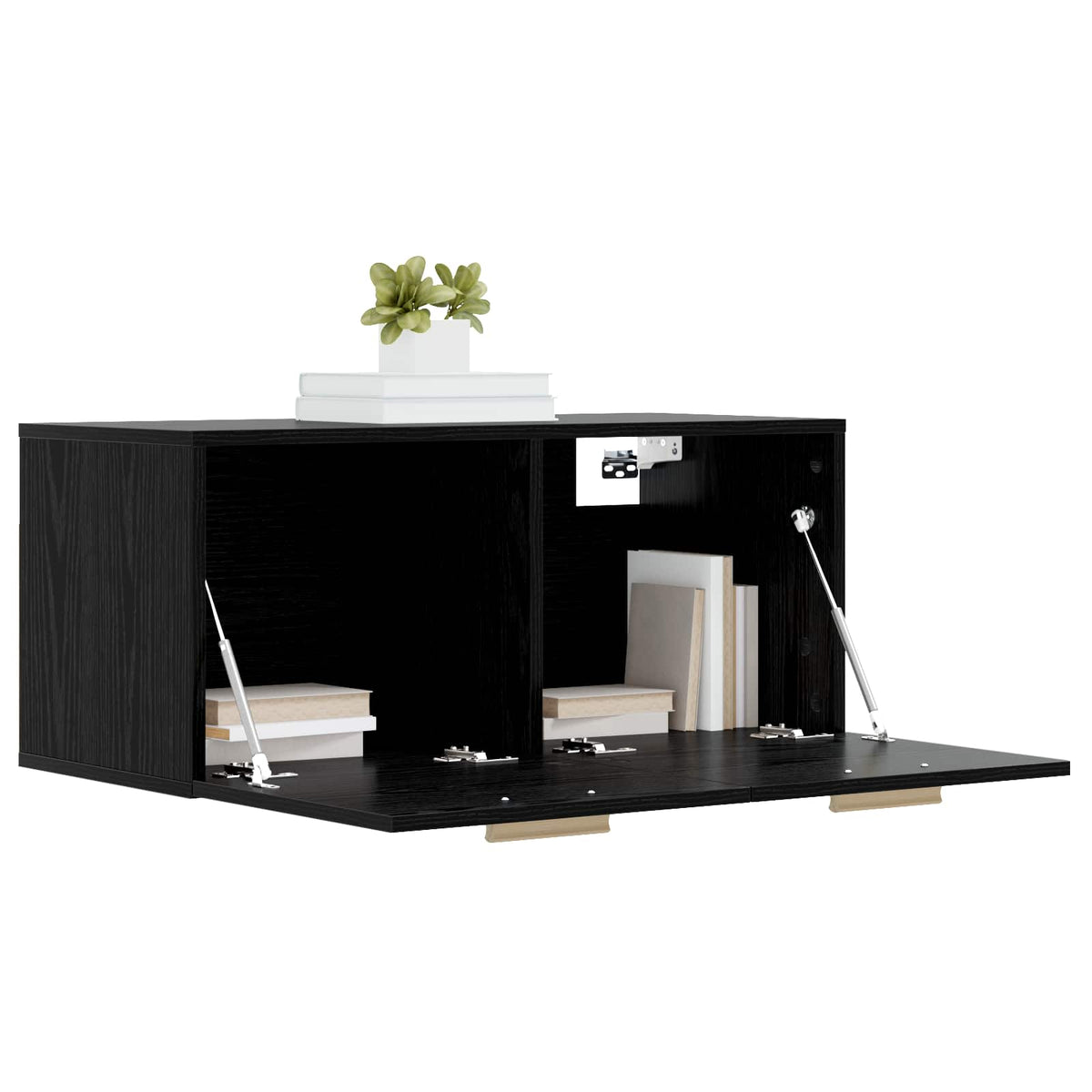 Wall Cabinet 80x35x36,5 cm Engineered Wood Black oak