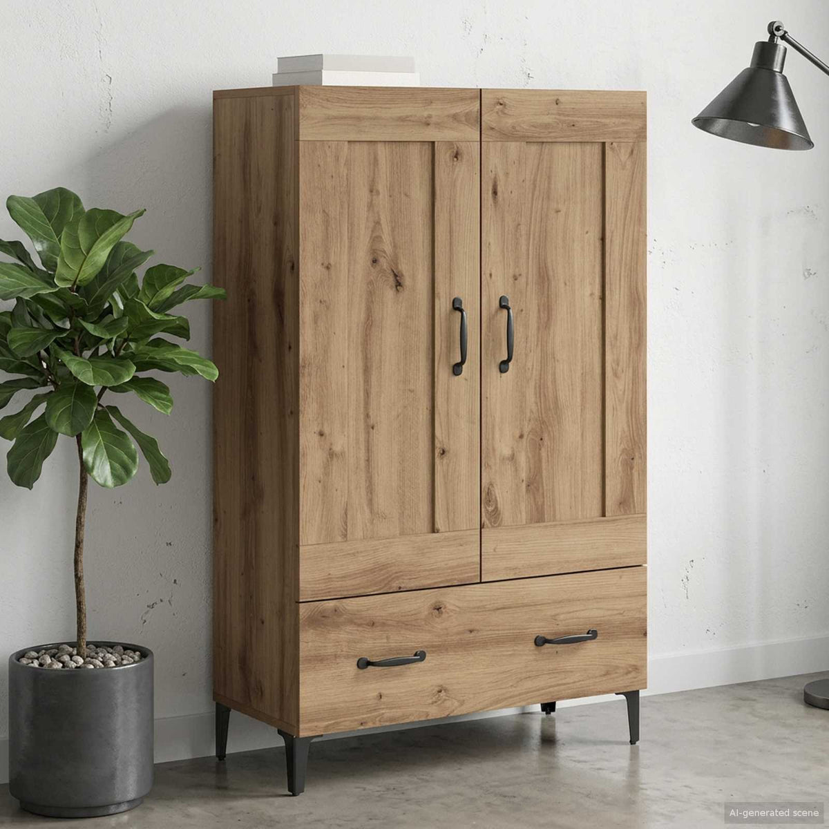 Highboard 70x31x115 cm Engineered Wood Artisan oak