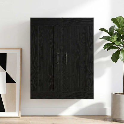 Hanging Wall Cabinet 69,5x32,5x90 cm Black oak