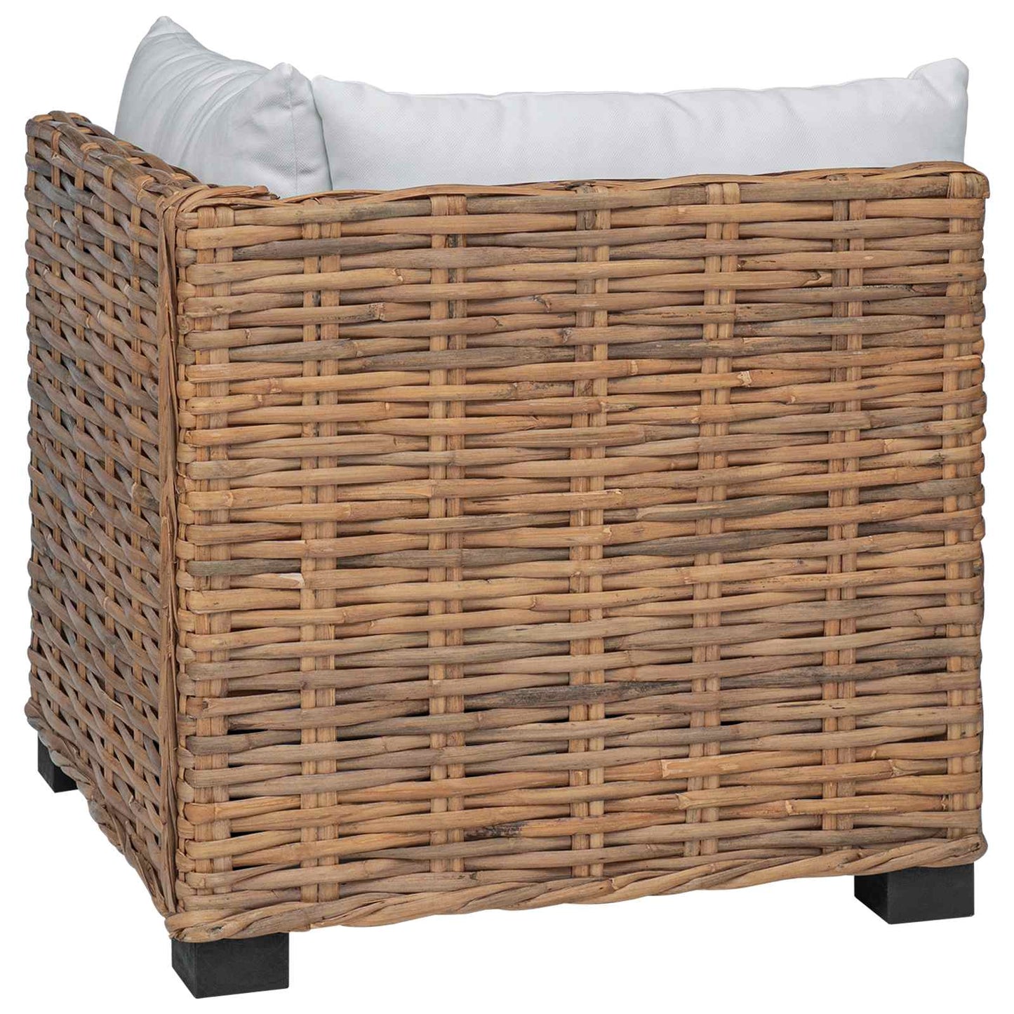 vidaXL Corner Sofa with Cushions GENDT Natural Rattan Natural 5