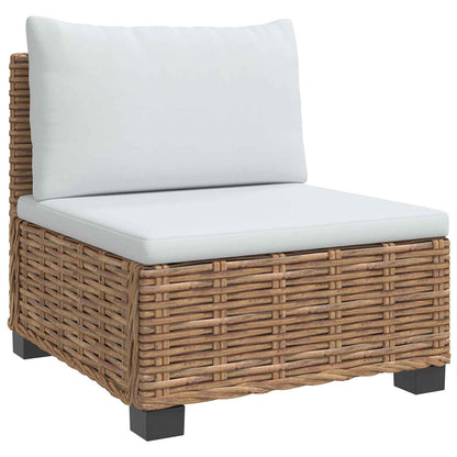 vidaXL 2 pcs Rattan Lounge Set with Cushions GENDT Natural Rattan 5