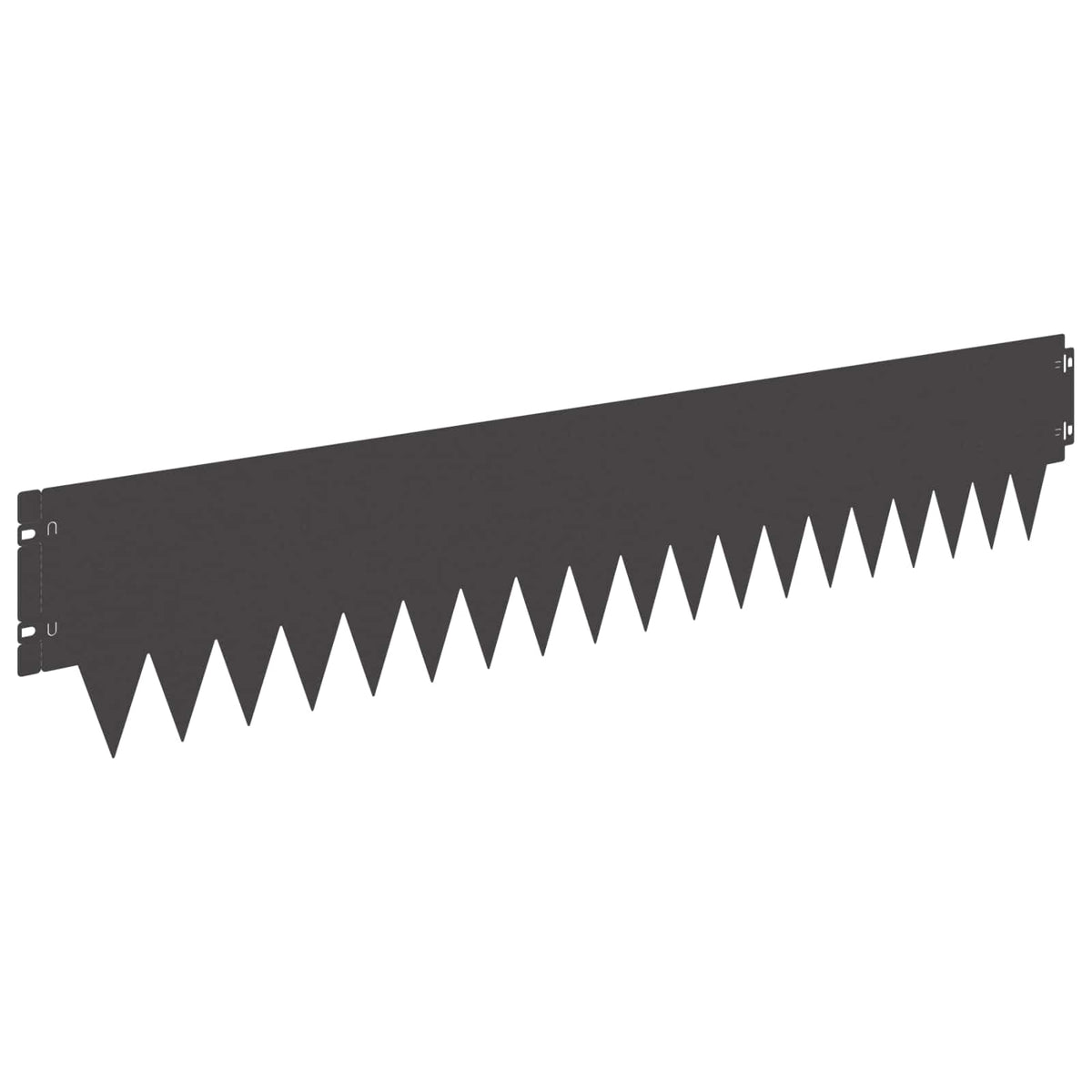 Lawn Edging 103 x Steel 20 pcs Height 20 cm Black