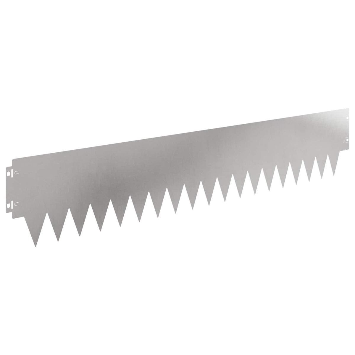 vidaXL Lawn Edging 30 pcs 103 x 20 cm Steel Silver 2