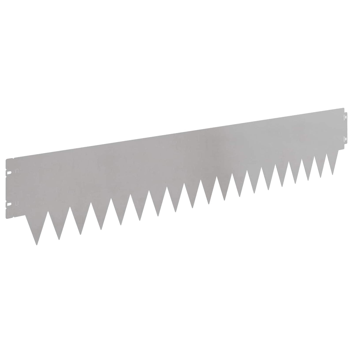 vidaXL Lawn Edging 30 pcs 103 x 20 cm Steel Silver 6