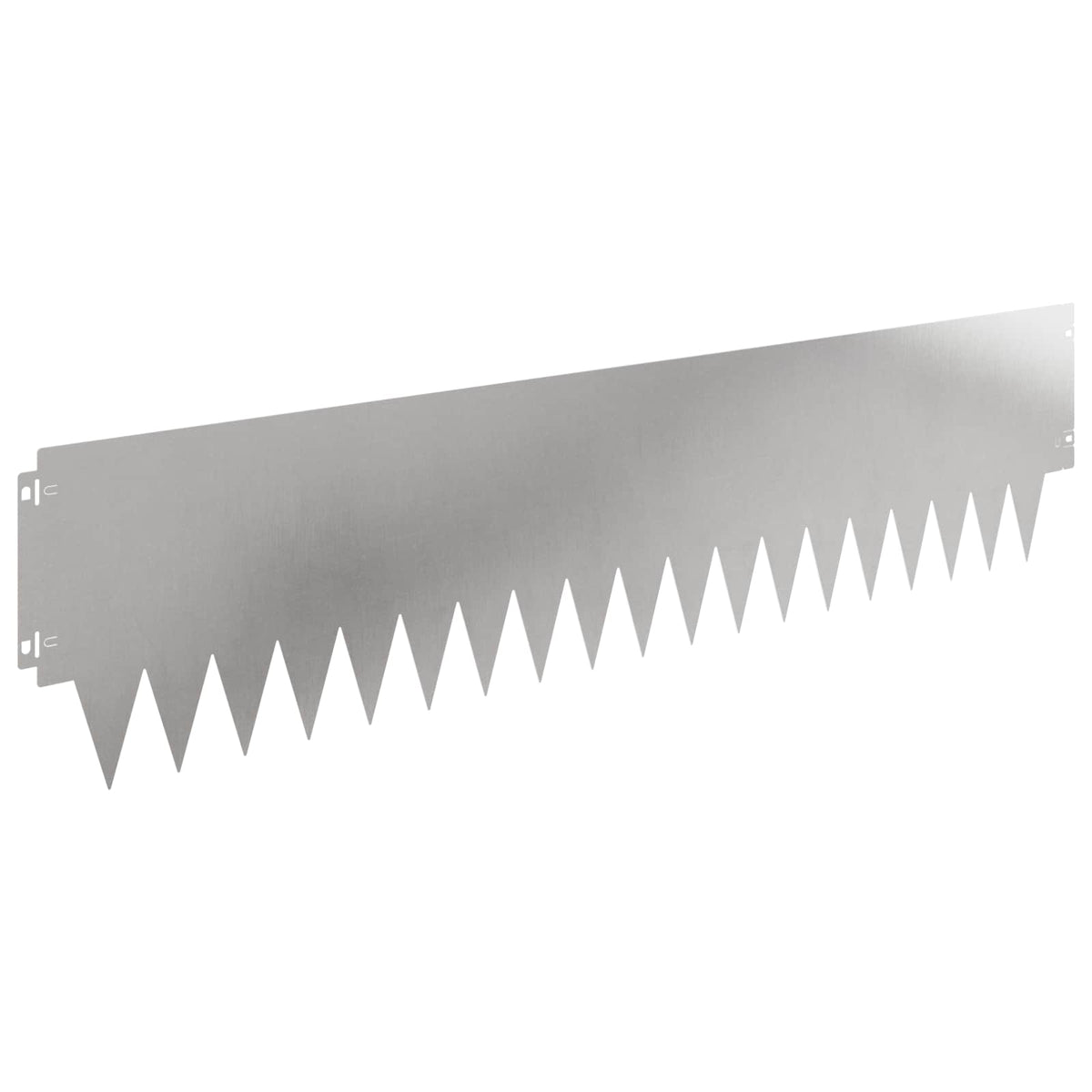 vidaXL Lawn Edging 30 pcs 103 x 25 cm Steel Silver 2