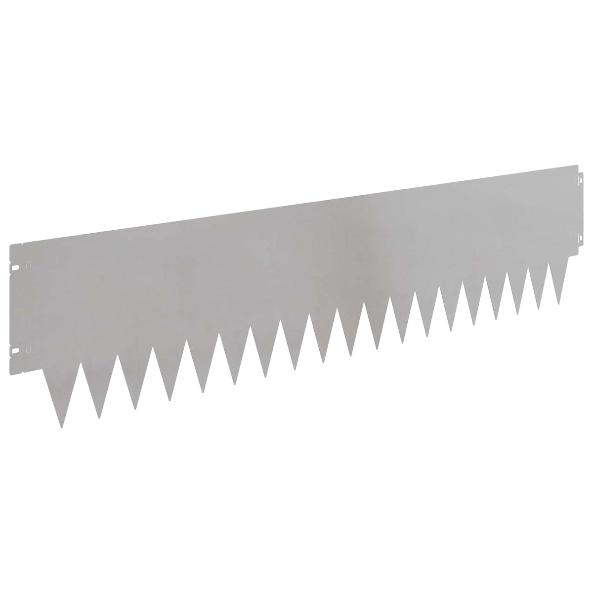 vidaXL Lawn Edging 30 pcs 103 x 25 cm Steel Silver 6