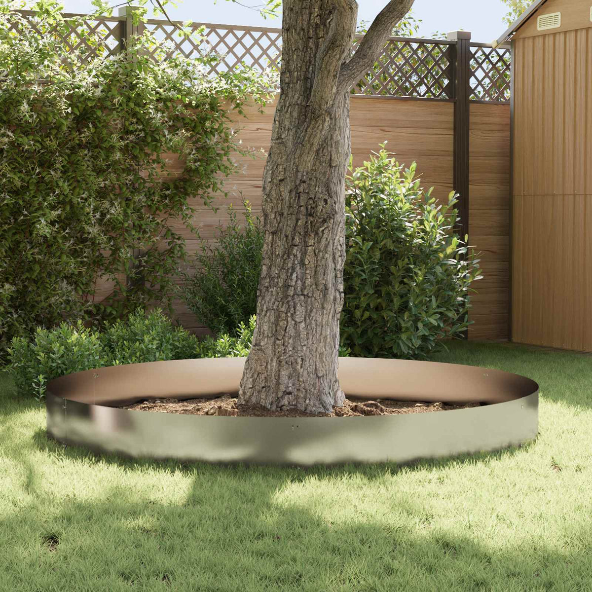 Lawn Edging 103 x Steel 20 pcs Height 30 cm Stainless steel