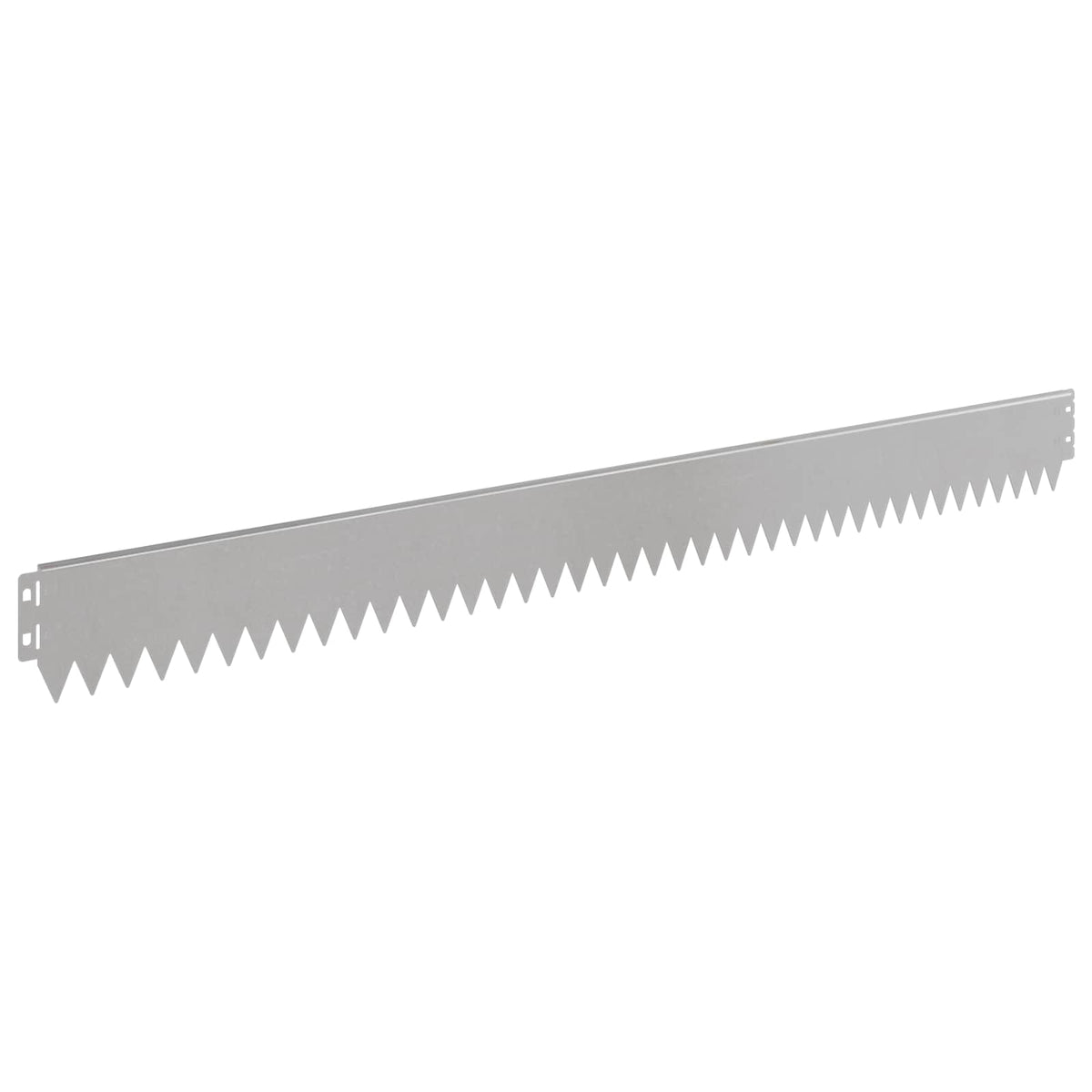 vidaXL Lawn Edging 50 pcs 103 x 10 cm Steel Silver 6