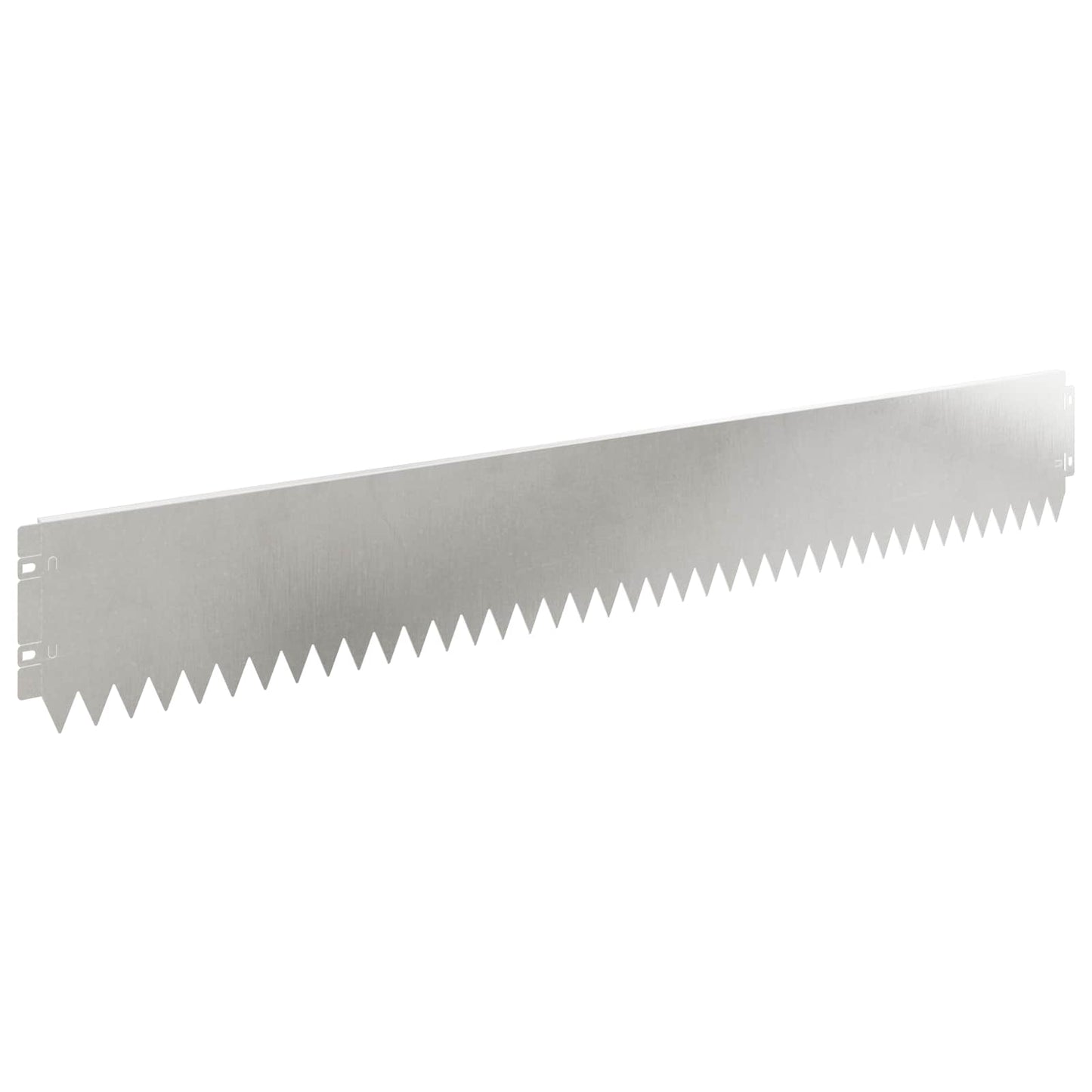 vidaXL Lawn Edging 30 pcs 103 x 15 cm Steel Silver 2