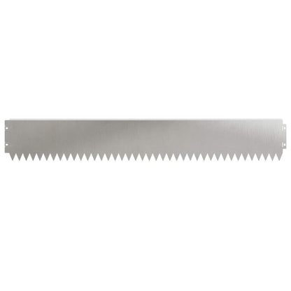 vidaXL Lawn Edging 30 pcs 103 x 15 cm Steel Silver 5