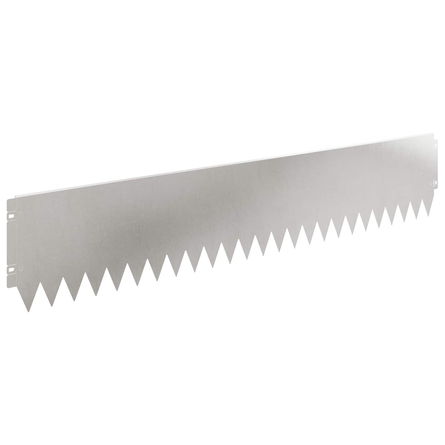 vidaXL Lawn Edging 20 pcs 103 x 20 cm Steel Silver 2