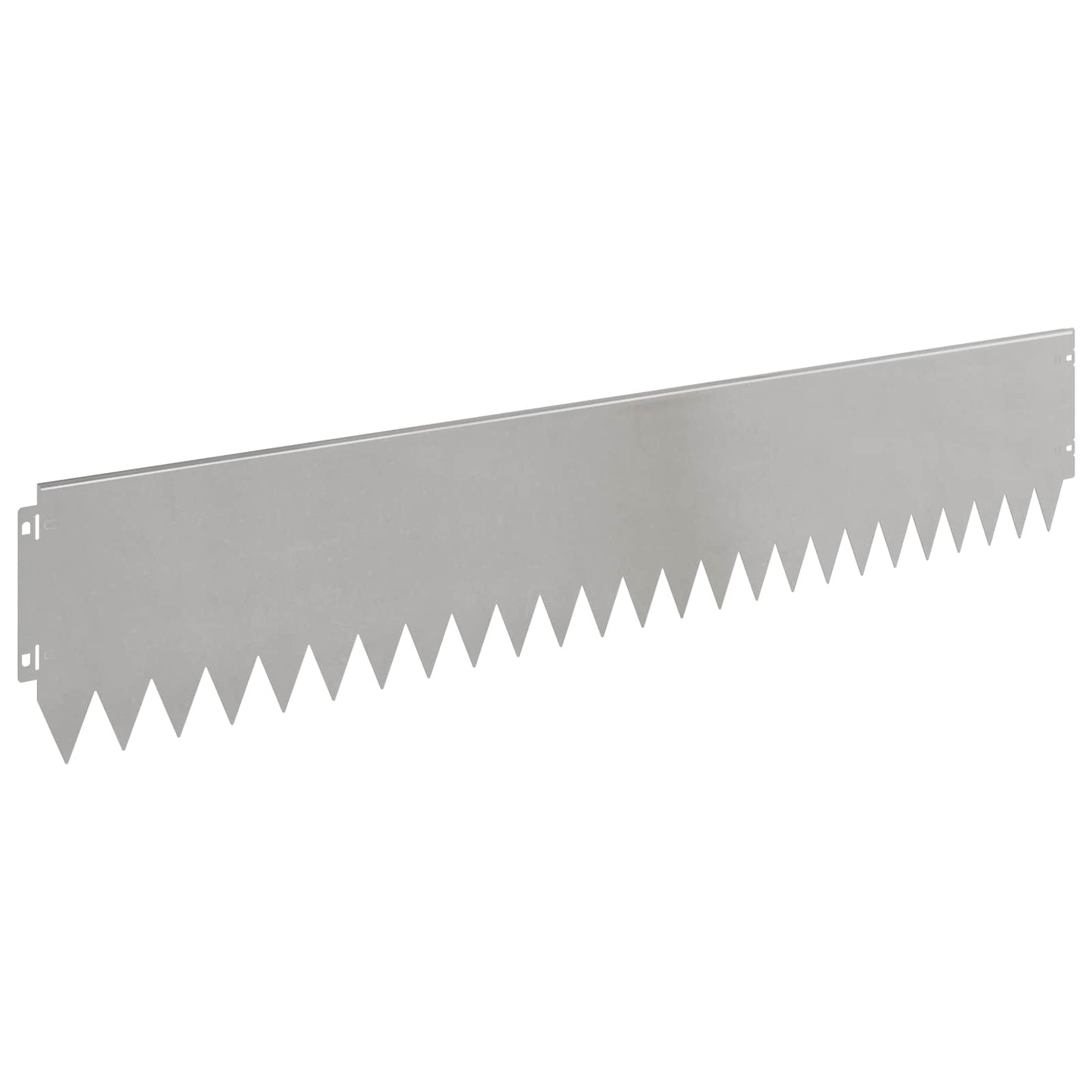 vidaXL Lawn Edging 20 pcs 103 x 20 cm Steel Silver 6