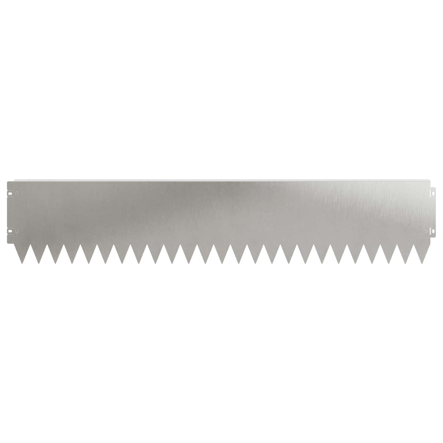 vidaXL Lawn Edging 20 pcs 103 x 20 cm Steel Silver 5
