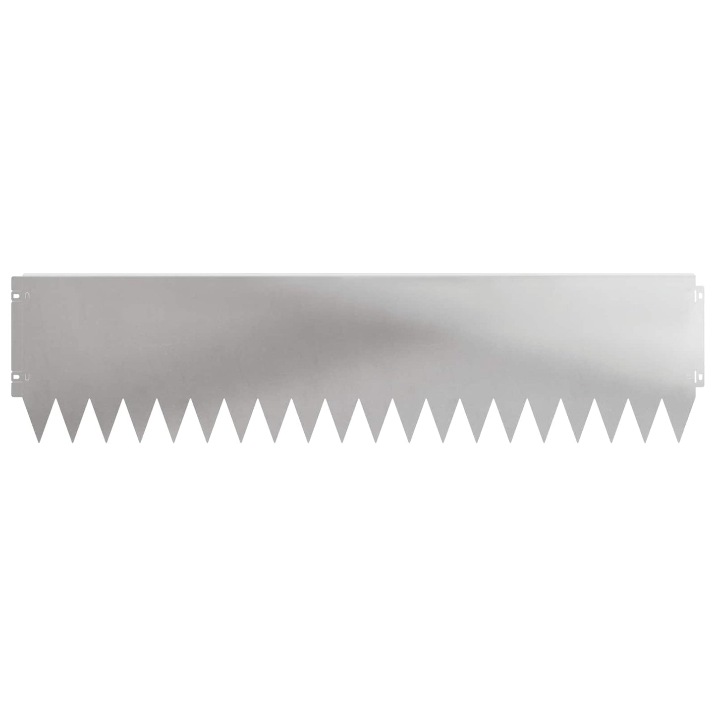 vidaXL Lawn Edging 20 pcs 103 x 25 cm Steel Silver 5