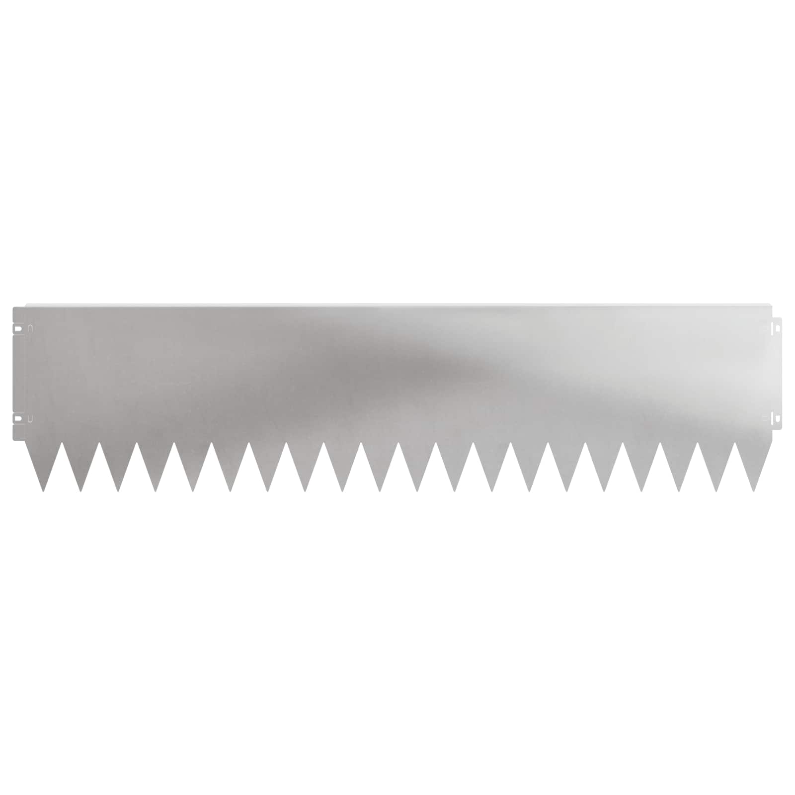 vidaXL Lawn Edging 20 pcs 103 x 25 cm Steel Silver 5