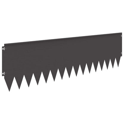 Lawn Edging 103 x Steel 10 pcs Height 30 cm Black