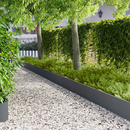 Lawn Edging 103 x Steel 20 pcs Height 30 cm Anthracite