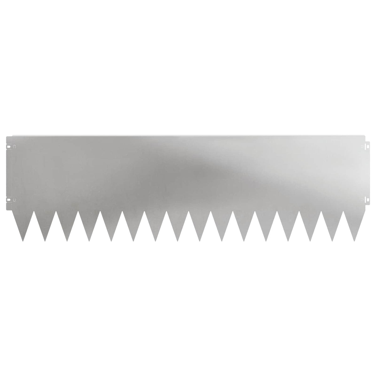 vidaXL Lawn Edging 20 pcs 103 x 30 cm Steel Silver 5