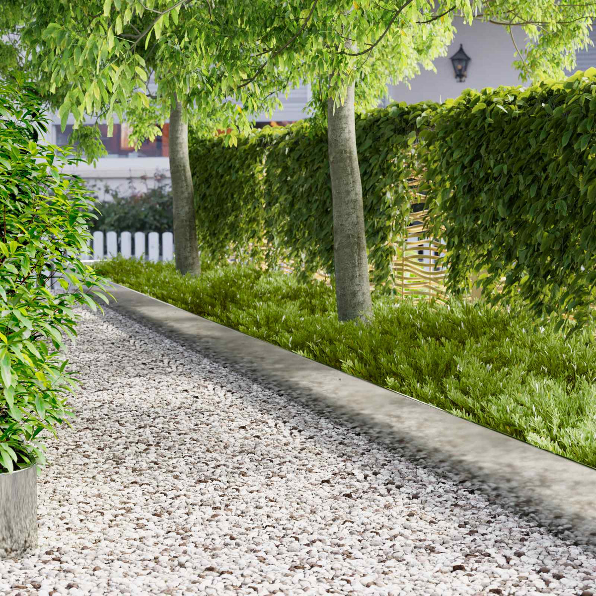 Lawn Edging 103 x Steel 20 pcs Height 30 cm Galvanised steel