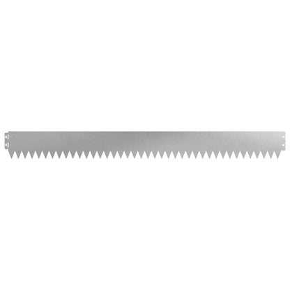 Lawn Edging 103 x 10 cm Steel 50 pcs Stainless steel