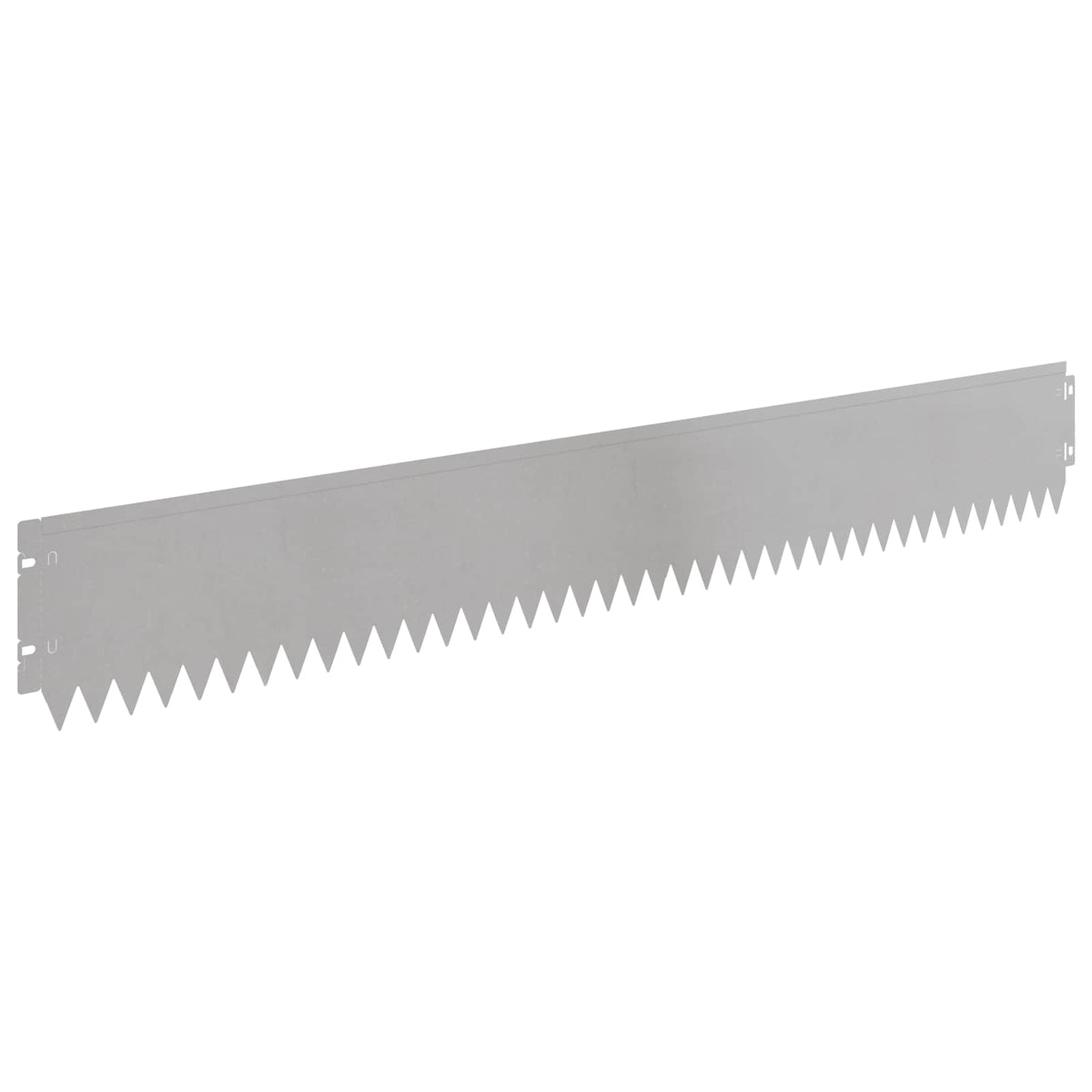 vidaXL Lawn Edging 30 pcs 103 x 15 cm Stainless Steel Silver 6