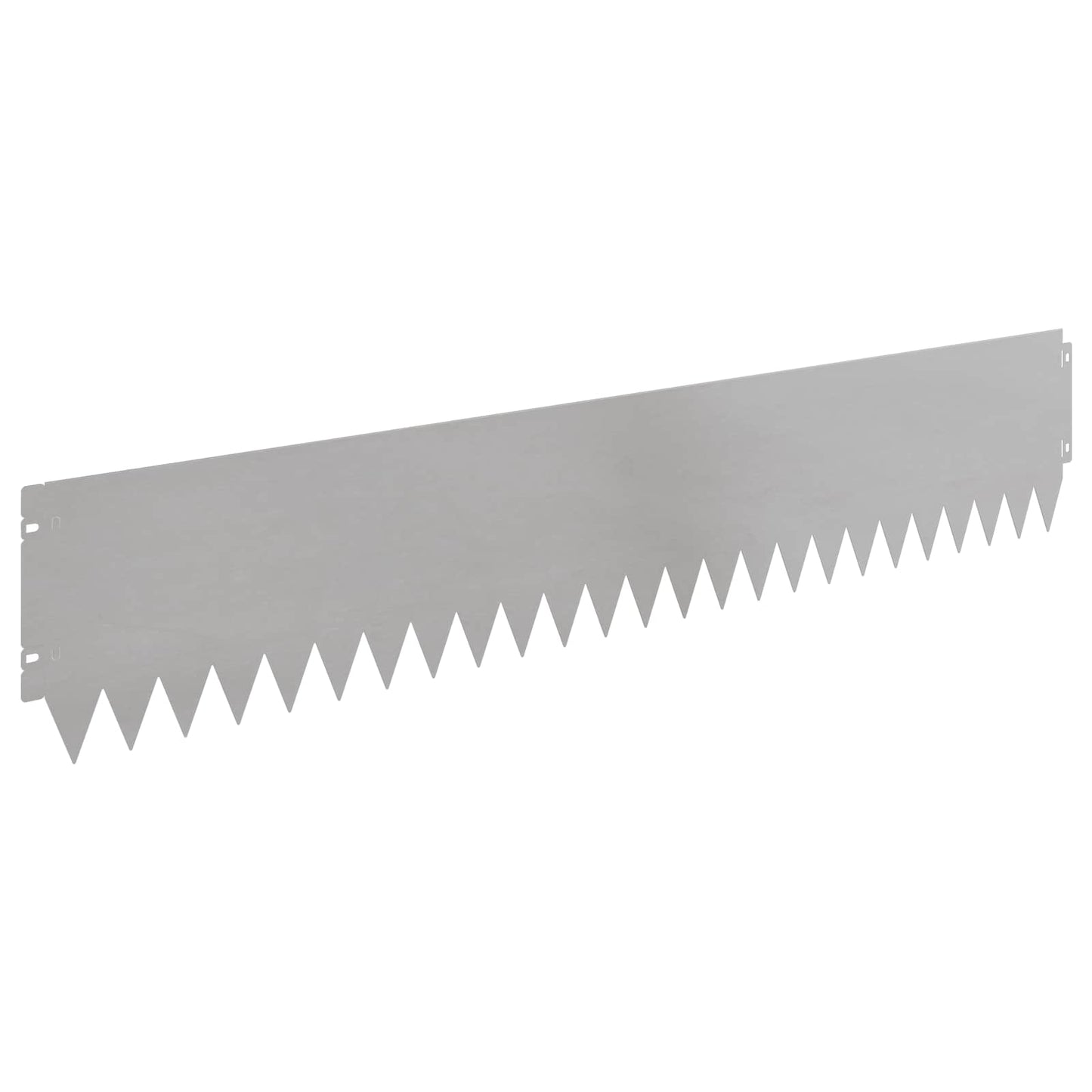 vidaXL Lawn Edging 20 pcs 103 x 20 cm Steel Silver 2